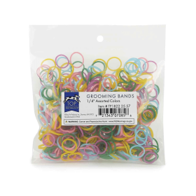 TP Grooming Bands 1/4in Assorted Colour for Secure Hair Styling