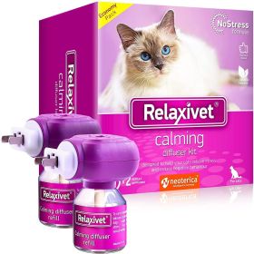Cat Calming Diffuser & Pet Anti Anxiety Products Feline Calm Pheromones Plug in & Cats Stress Relief Comfort Helps with Pee New Zone Aggression (